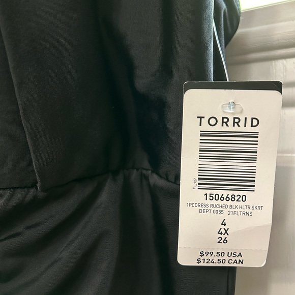 Torrid Black Ruched Bathing Suit - Picture 4 of 4